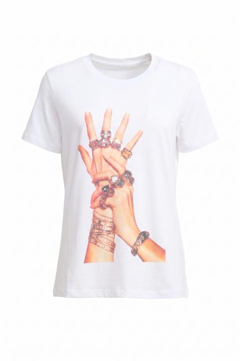 T-shirt mani gioielli bianco - Autunno - Inverno 2027 | Brend
