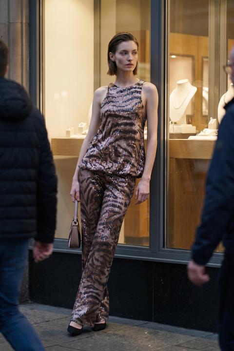 Top pailettes fantasia animalier - Autunno - Inverno 2027 | Brend
