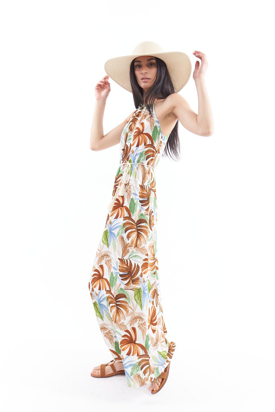 Abito con scollo america jungle naturale - Primavera Estate 2023 | Brend