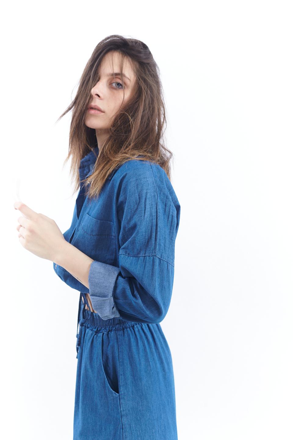Camicia cropped con tasca denim - Primavera Estate 2023 | Brend