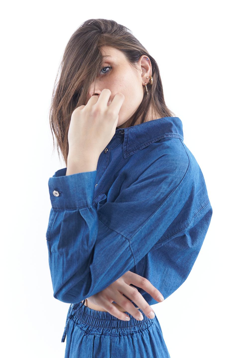Camicia cropped con tasca denim - Primavera Estate 2023 | Brend