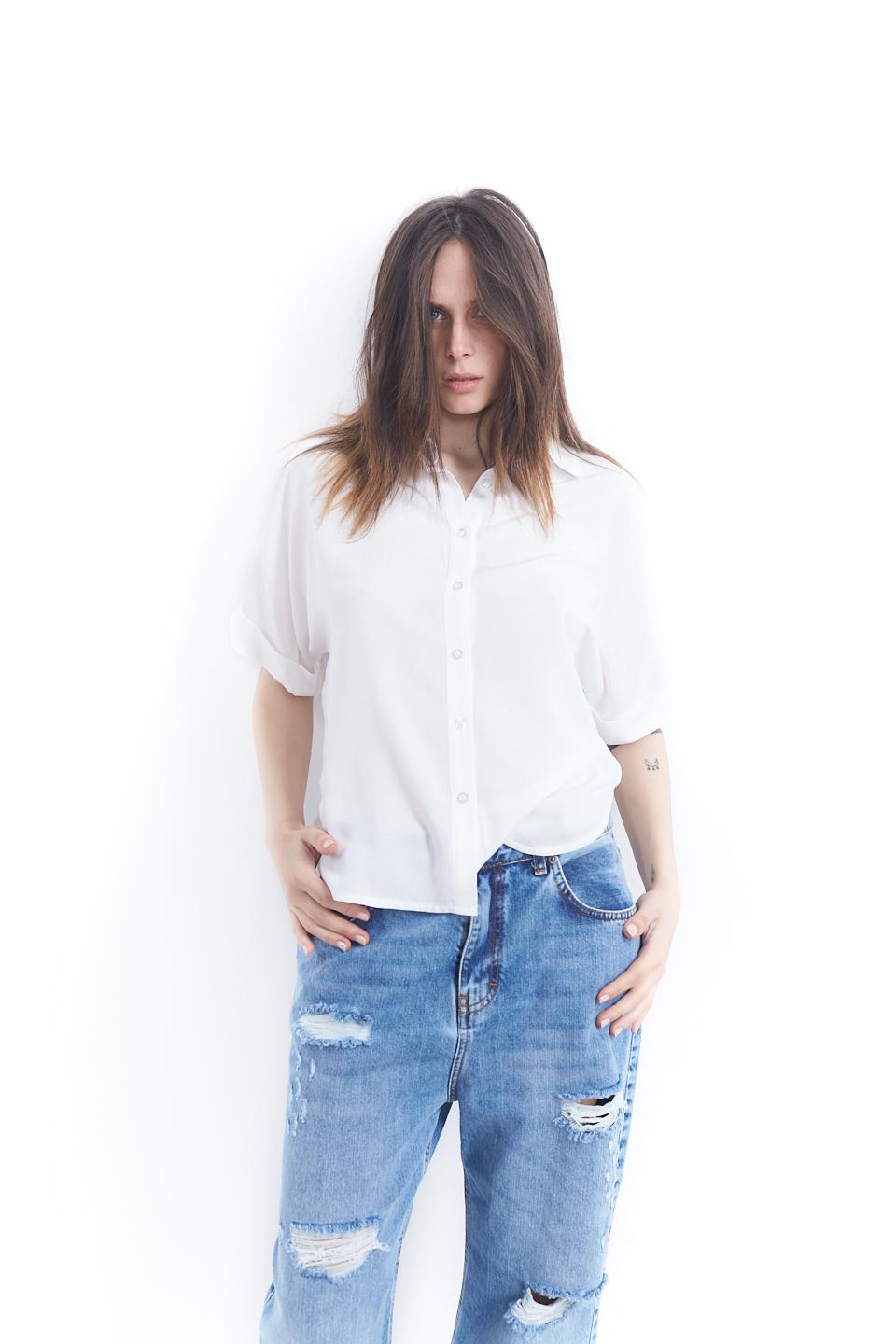 Camicia forever in viscosa bianco - Primavera Estate 2023 | Brend