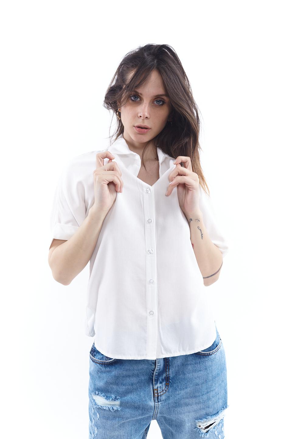 Camicia forever in viscosa bianco - Primavera Estate 2023 | Brend