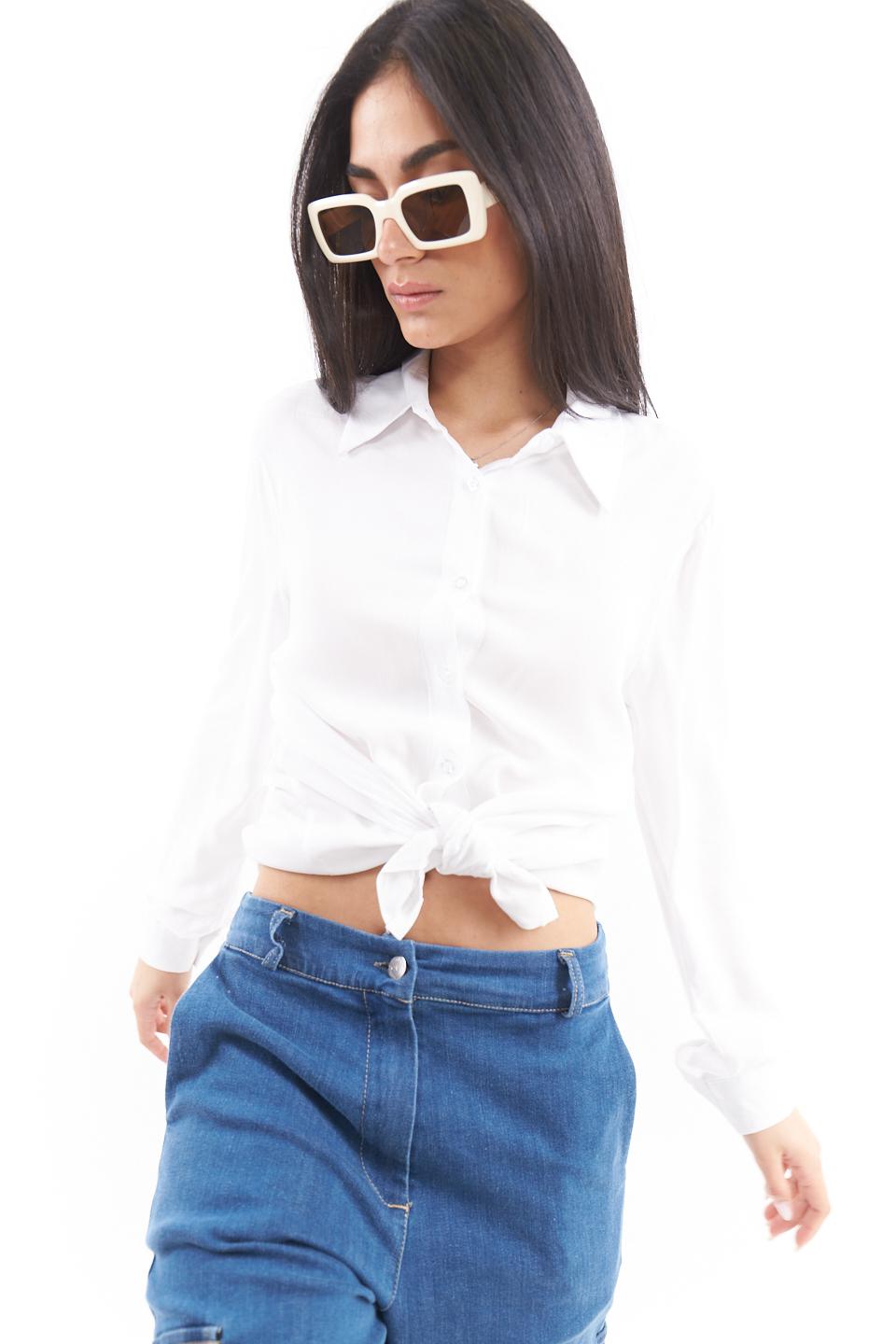 Camicia modello uomo viscosa bianco - Primavera Estate 2023 | Brend