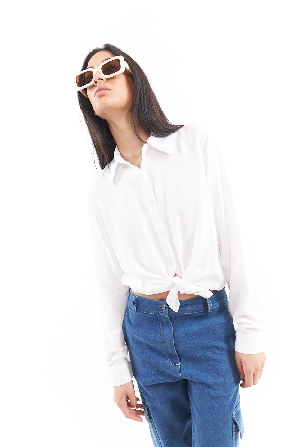 Camicia modello uomo viscosa bianco - Primavera Estate 2023 | Brend