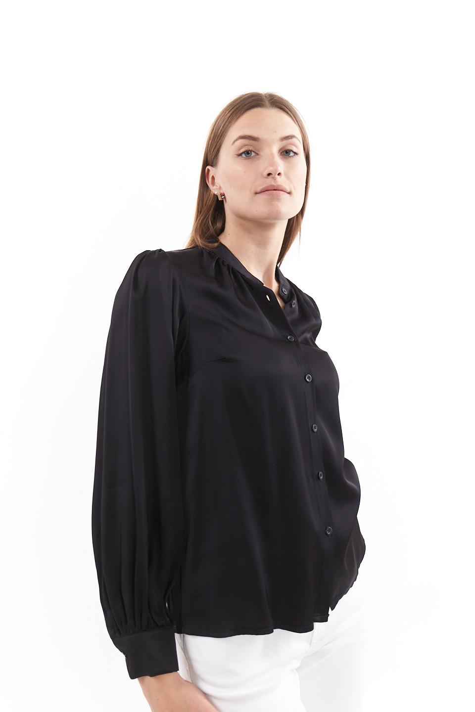 Camicia maniche a sbuffo nero - Primavera Estate 2023 | Brend