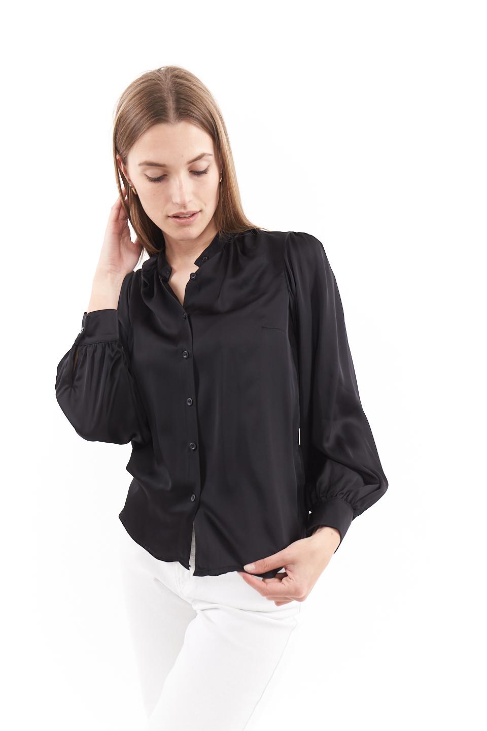 Camicia maniche a sbuffo nero - Primavera Estate 2023 | Brend