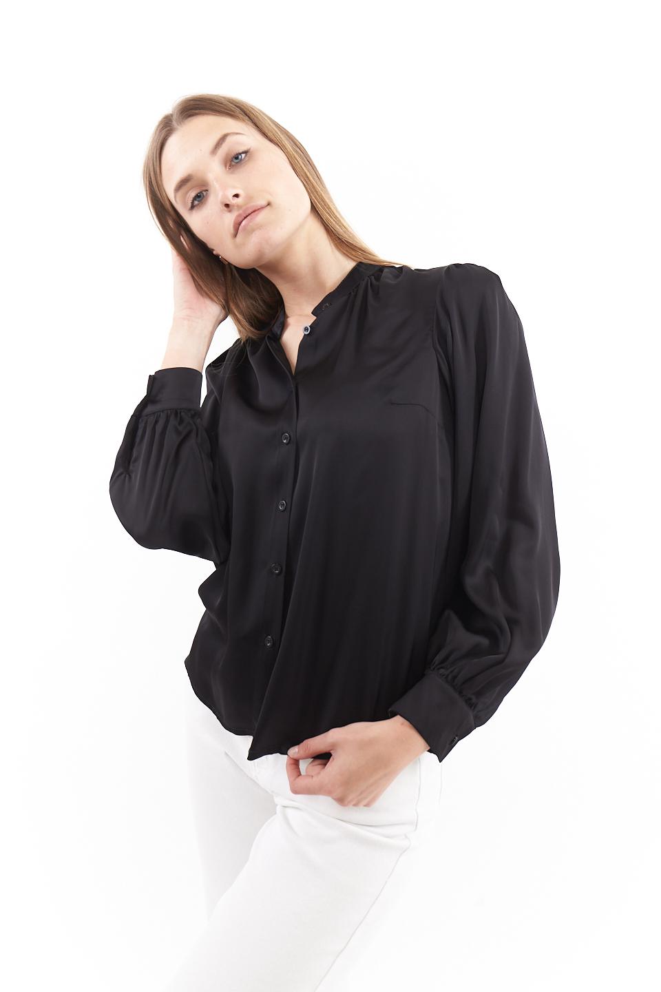 Camicia maniche a sbuffo nero - Primavera Estate 2023 | Brend