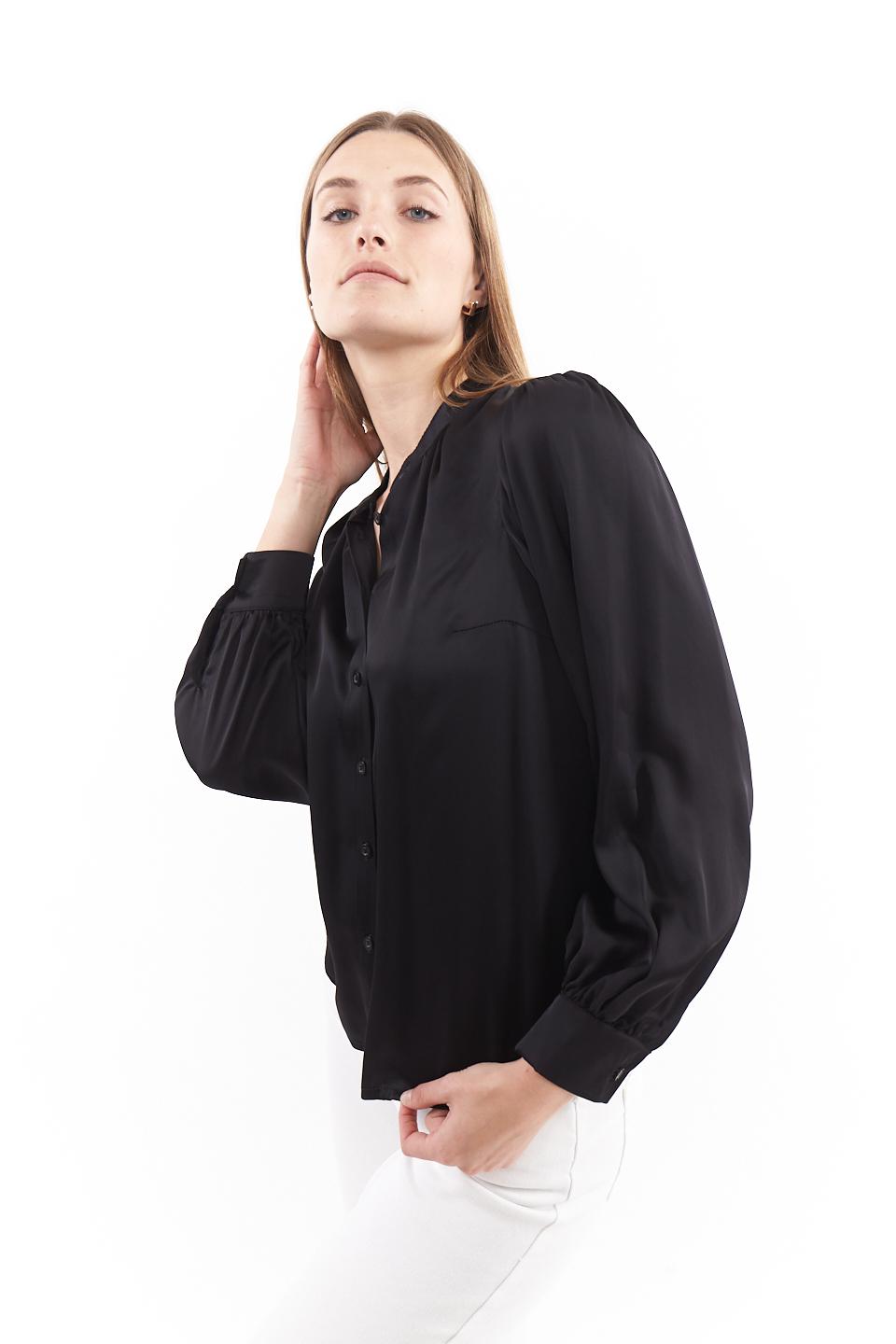 Camicia maniche a sbuffo nero - Primavera Estate 2023 | Brend