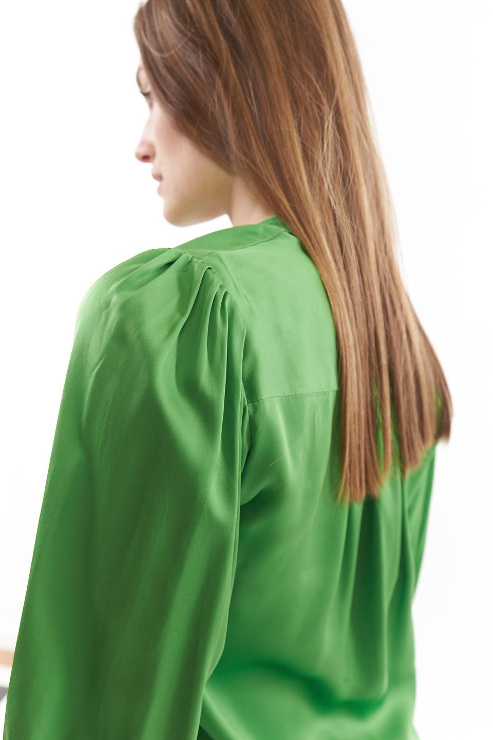 Camicia maniche a sbuffo verde - Primavera Estate 2023 | Brend