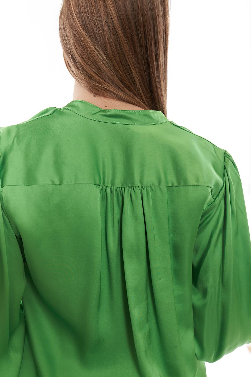 Camicia maniche a sbuffo verde - Primavera Estate 2023 | Brend