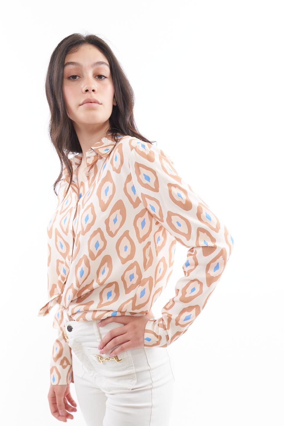 Camicia modello uomo viscosa fantasia rombi rosa - Primavera Estate 2023 | Brend