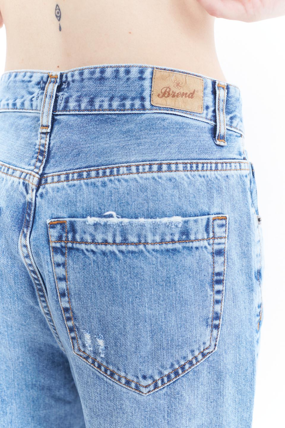 Jeans wide-leg con strappi denim chiaro - Primavera Estate 2023 | Brend