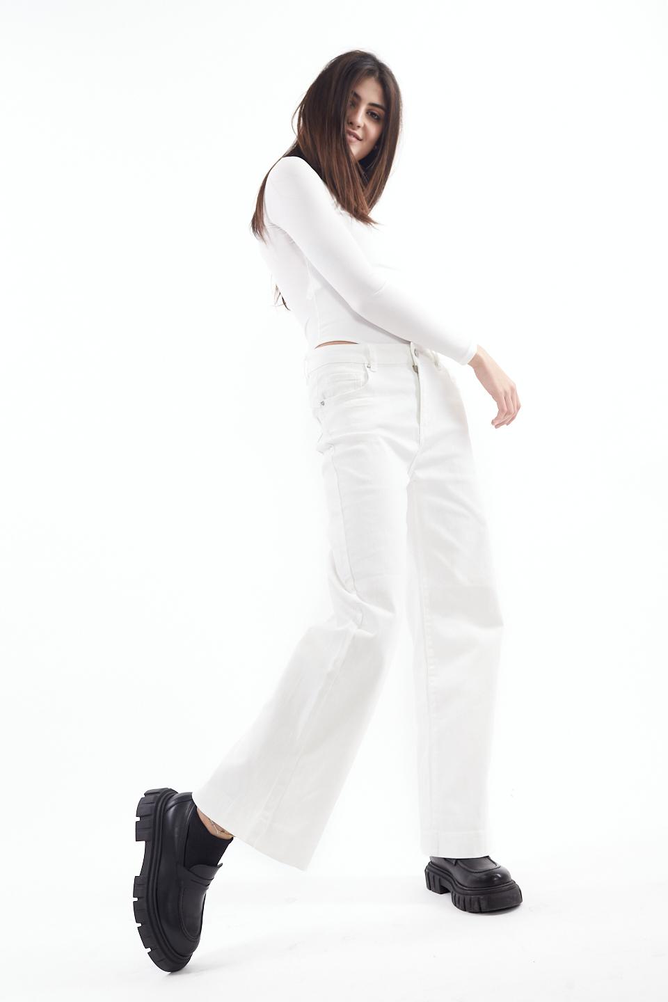 Jeans wide leg bianco - Primavera Estate 2023 | Brend