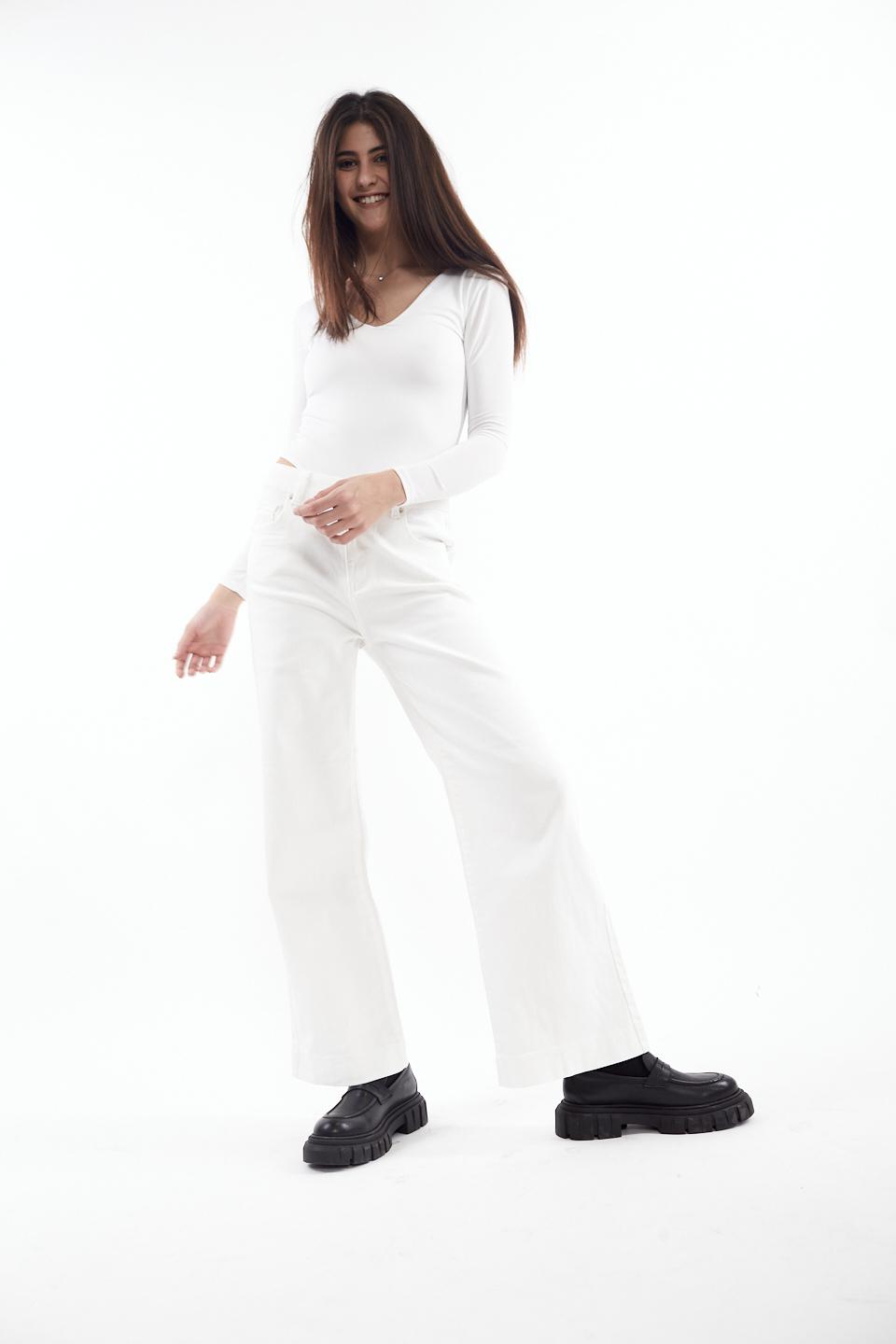 Jeans wide leg bianco - Primavera Estate 2023 | Brend