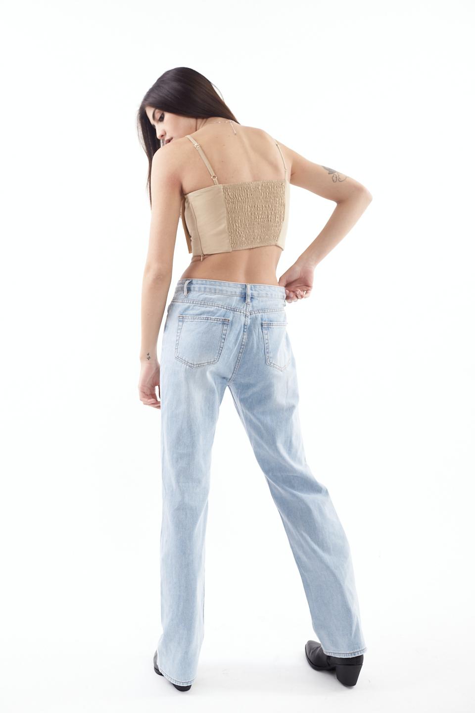 Jeans wide leg strappi denim chiaro - Primavera Estate 2023 | Brend