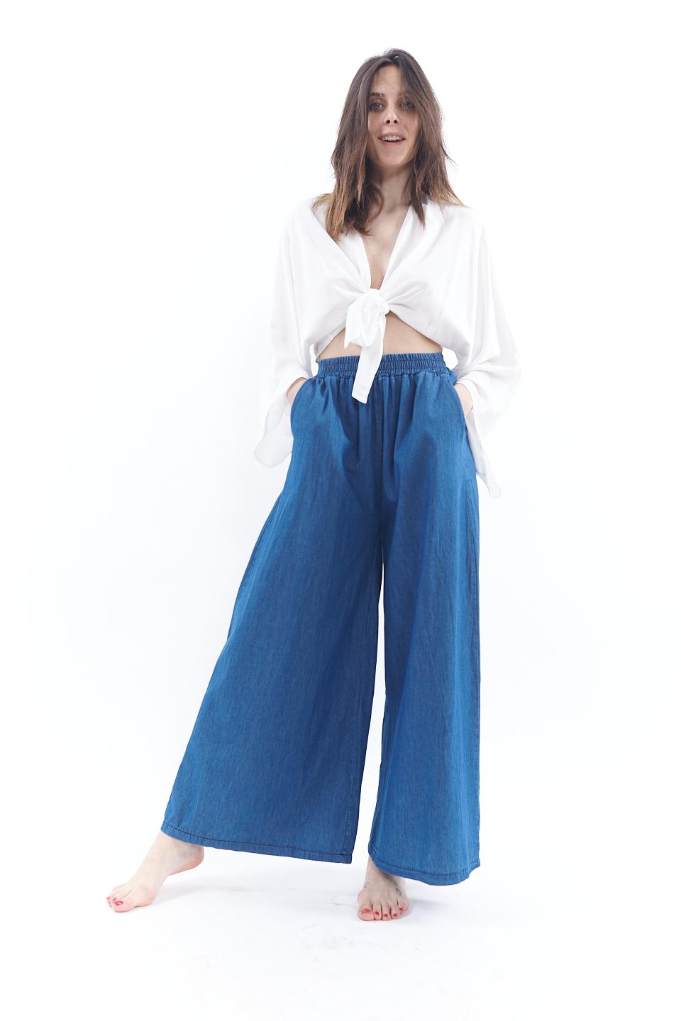 Pantagonna elastico in vita denim - Primavera Estate 2023 | Brend