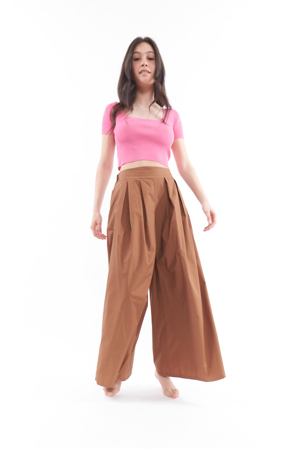 Pantalone ampio con pinces bruciato - Primavera Estate 2023 | Brend