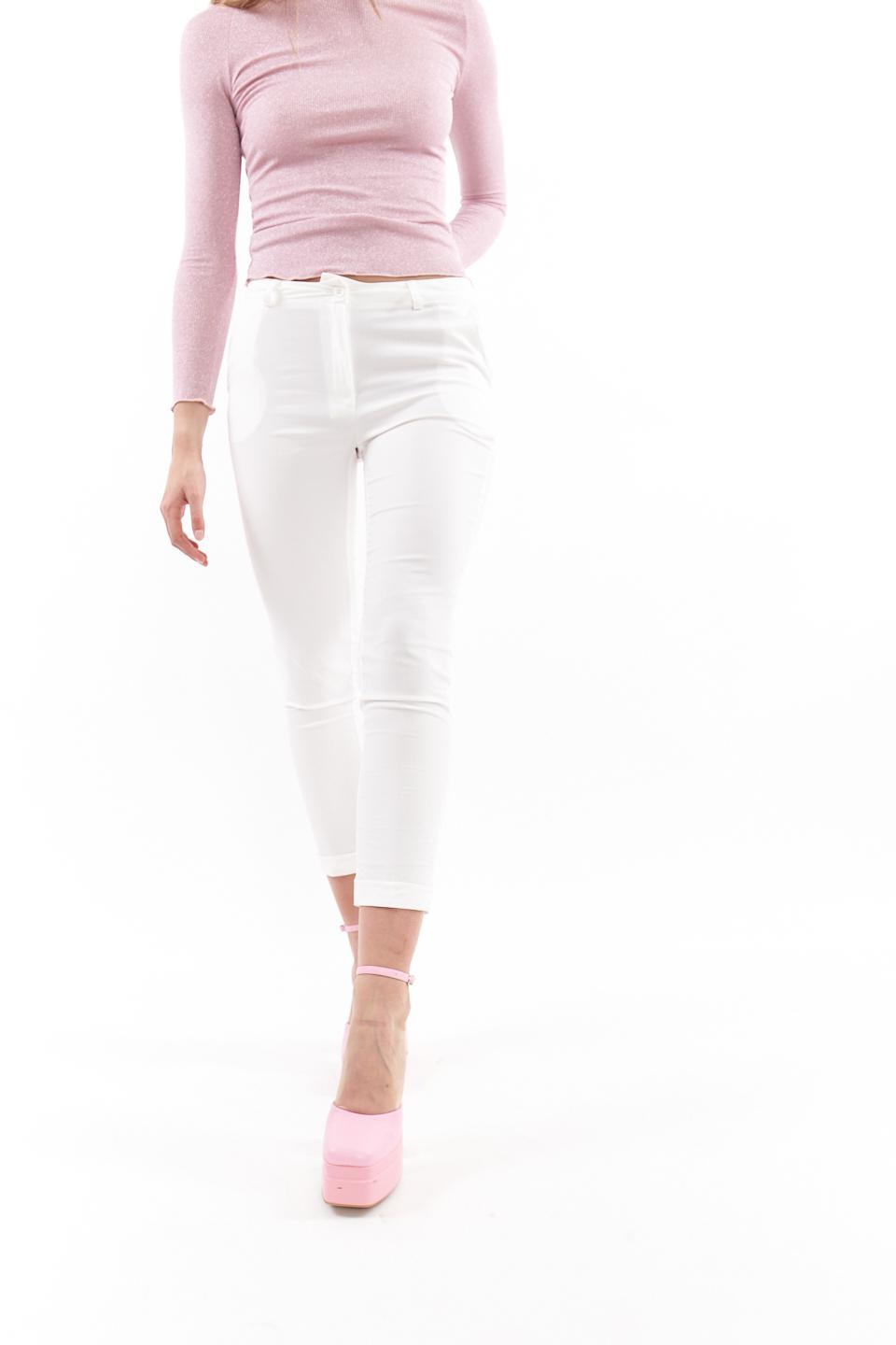 Pantalone Capri con risvolto bianco - Primavera Estate 2023 | Brend