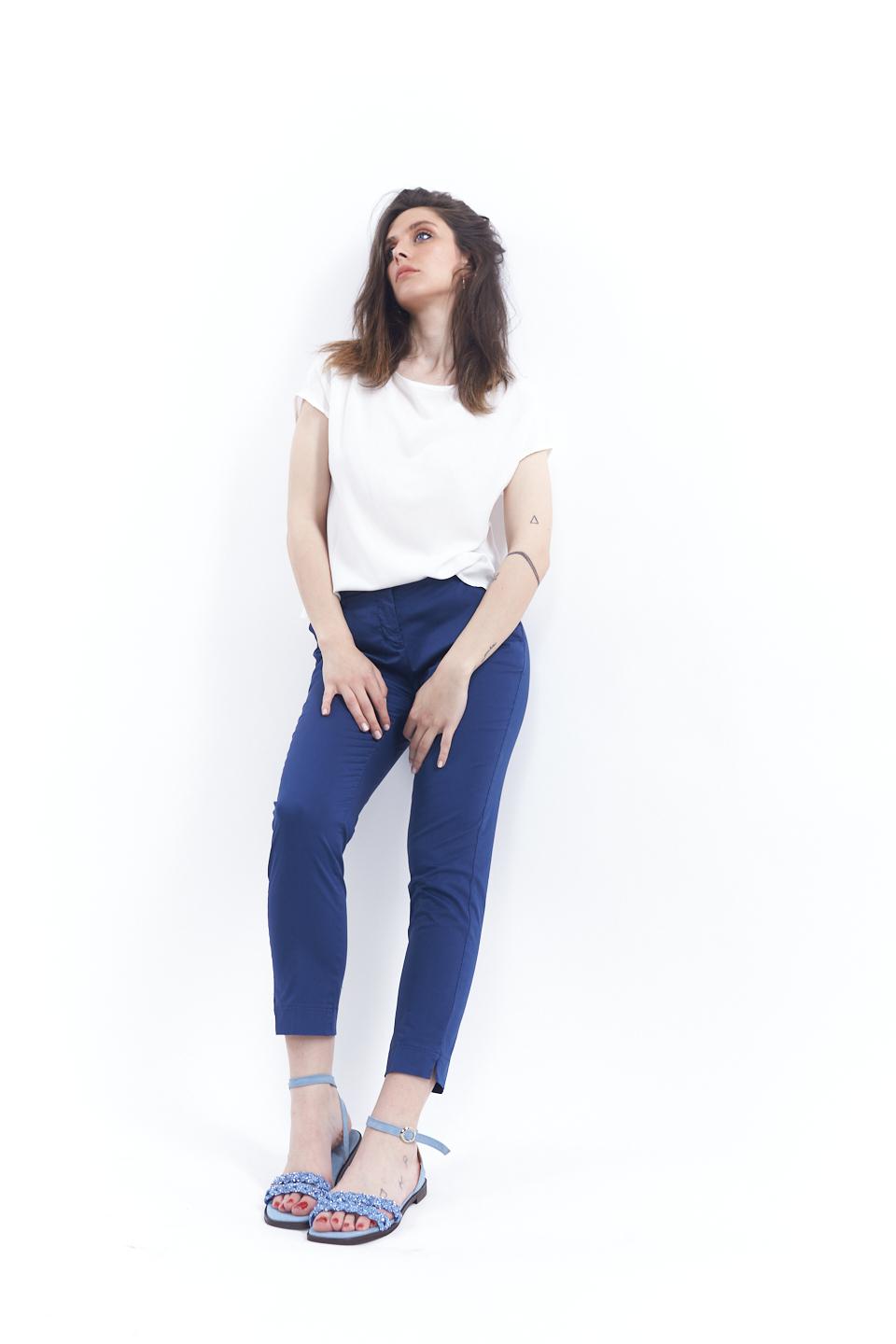Pantalone chino con spacchetto blu - Primavera Estate 2023 | Brend
