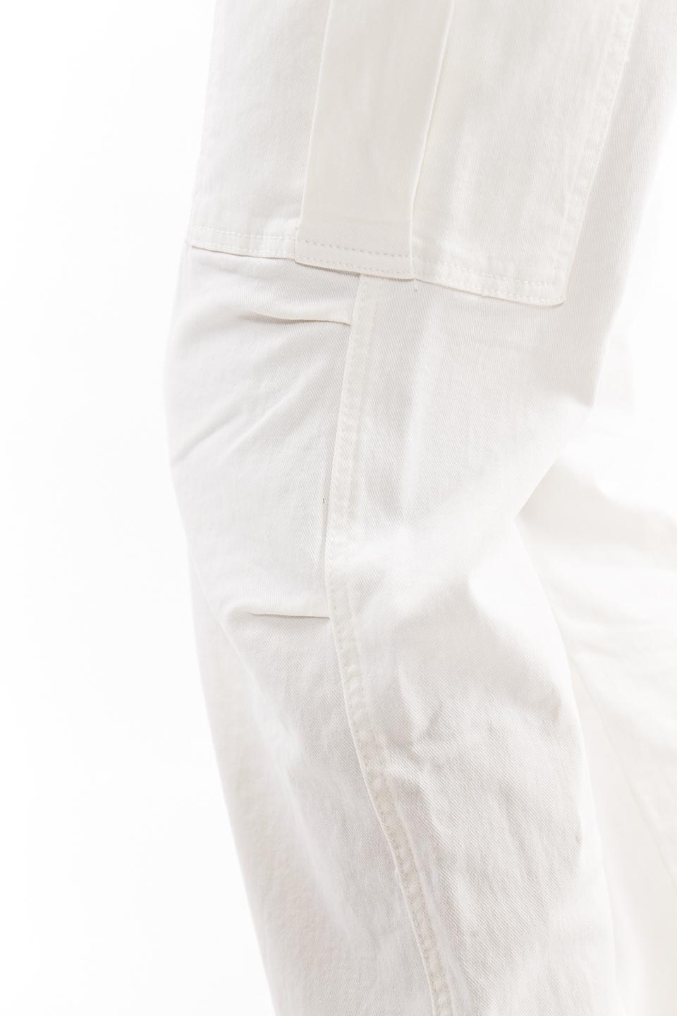 Pantalone cargo con elastico bianco - Primavera Estate 2023 | Brend
