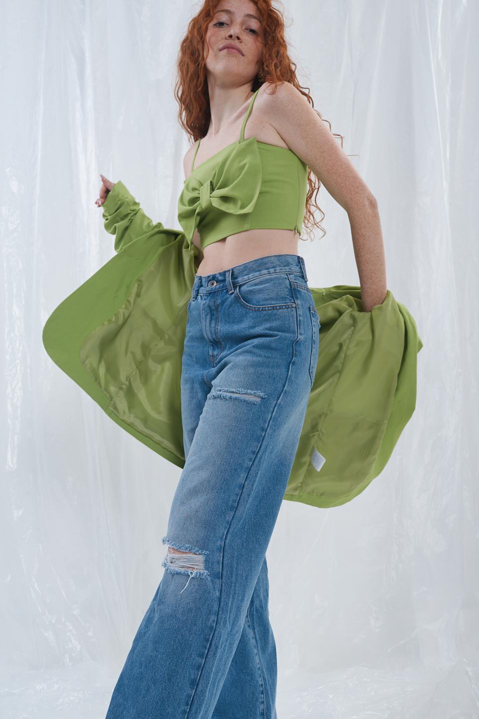 Jeans palazzo con strappi denim - Primavera Estate 2023 | Brend