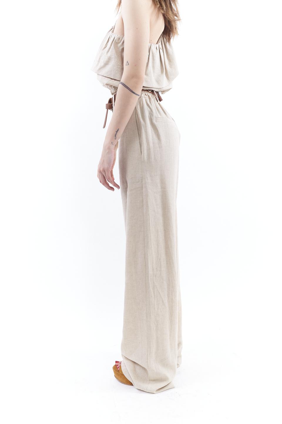 Pantalone elastico in vita beige - Primavera Estate 2023 | Brend