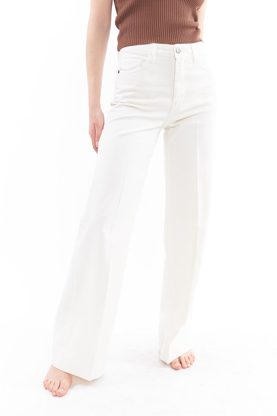 Pantalone palazzo 5 tasche panna - Primavera Estate 2023 | Brend