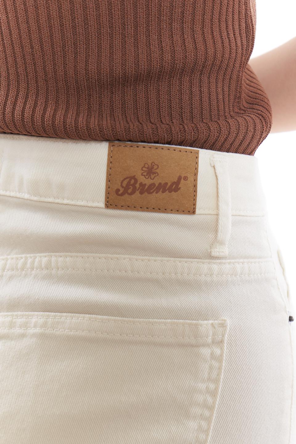 Pantalone palazzo 5 tasche panna - Primavera Estate 2023 | Brend
