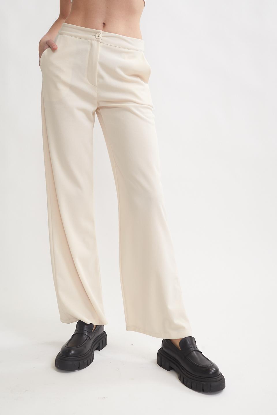 Pantalone palazzo taglio uomo burro - Primavera Estate 2023 | Brend