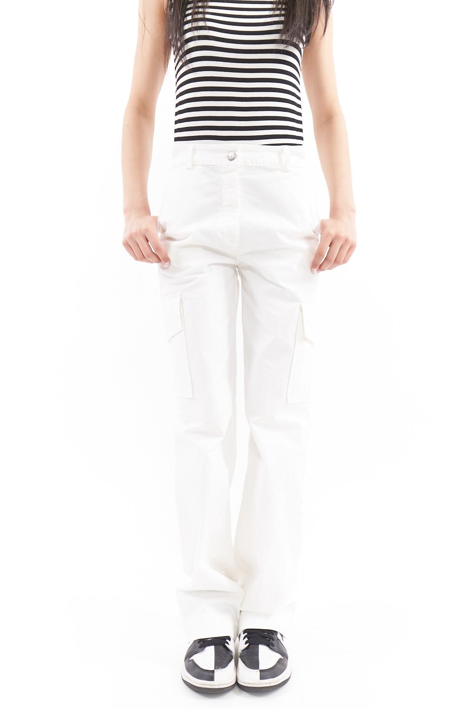 Pantalone cargo wide-leg latte - Primavera Estate 2023 | Brend
