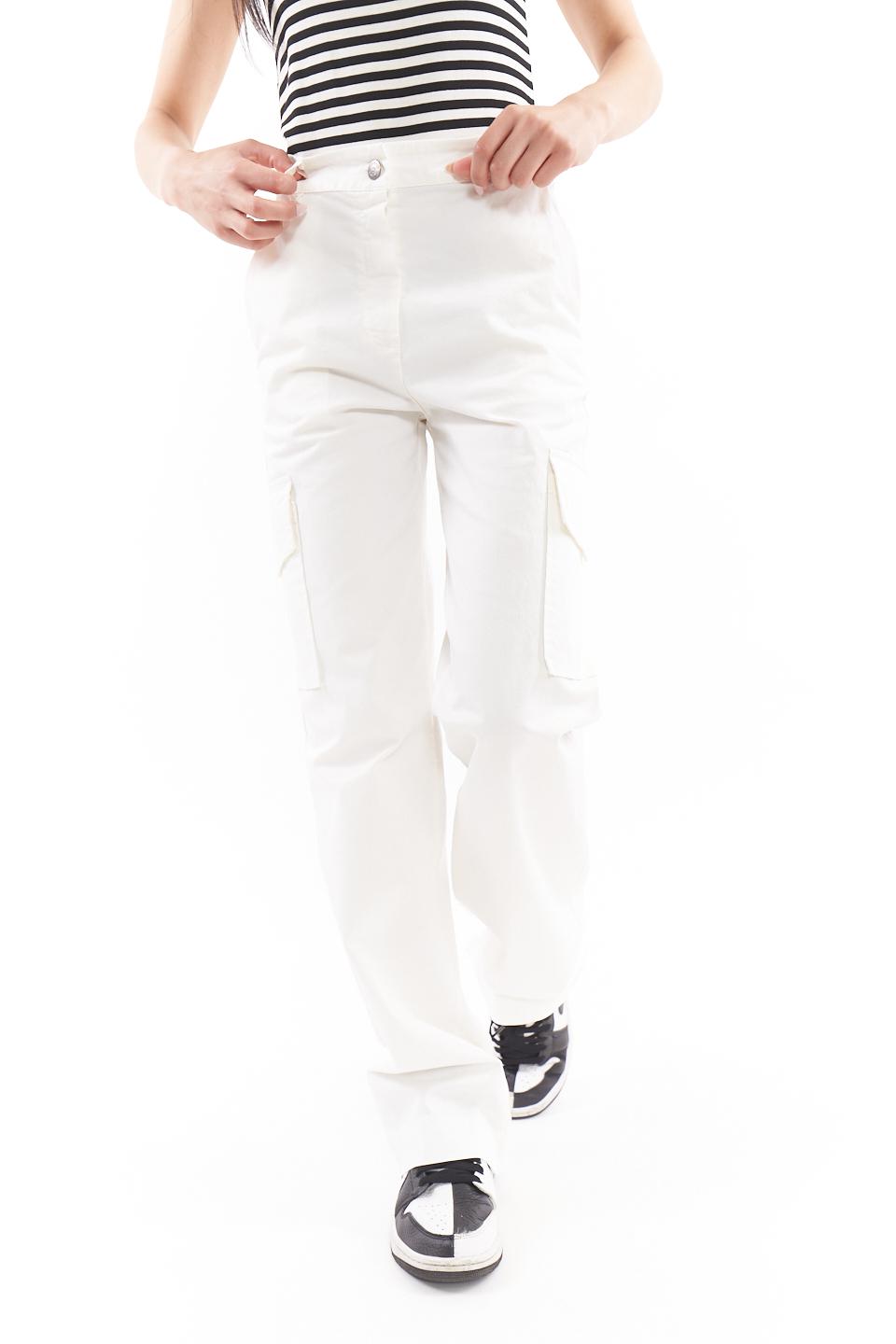 Pantalone cargo wide-leg latte - Primavera Estate 2023 | Brend