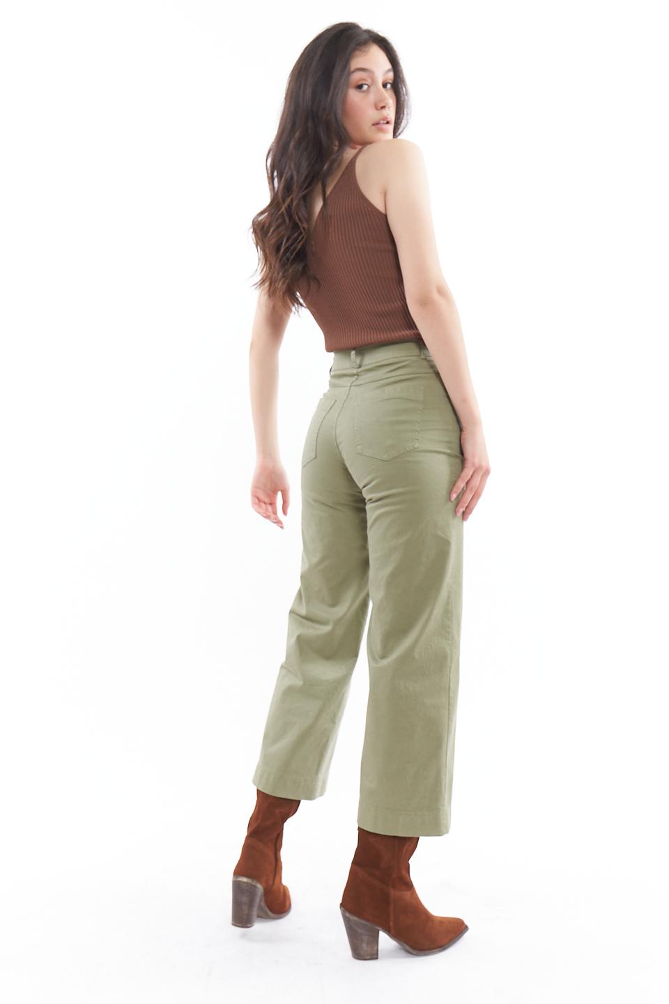 Pantalone wide-leg 4 tasche militare - Primavera Estate 2023 | Brend