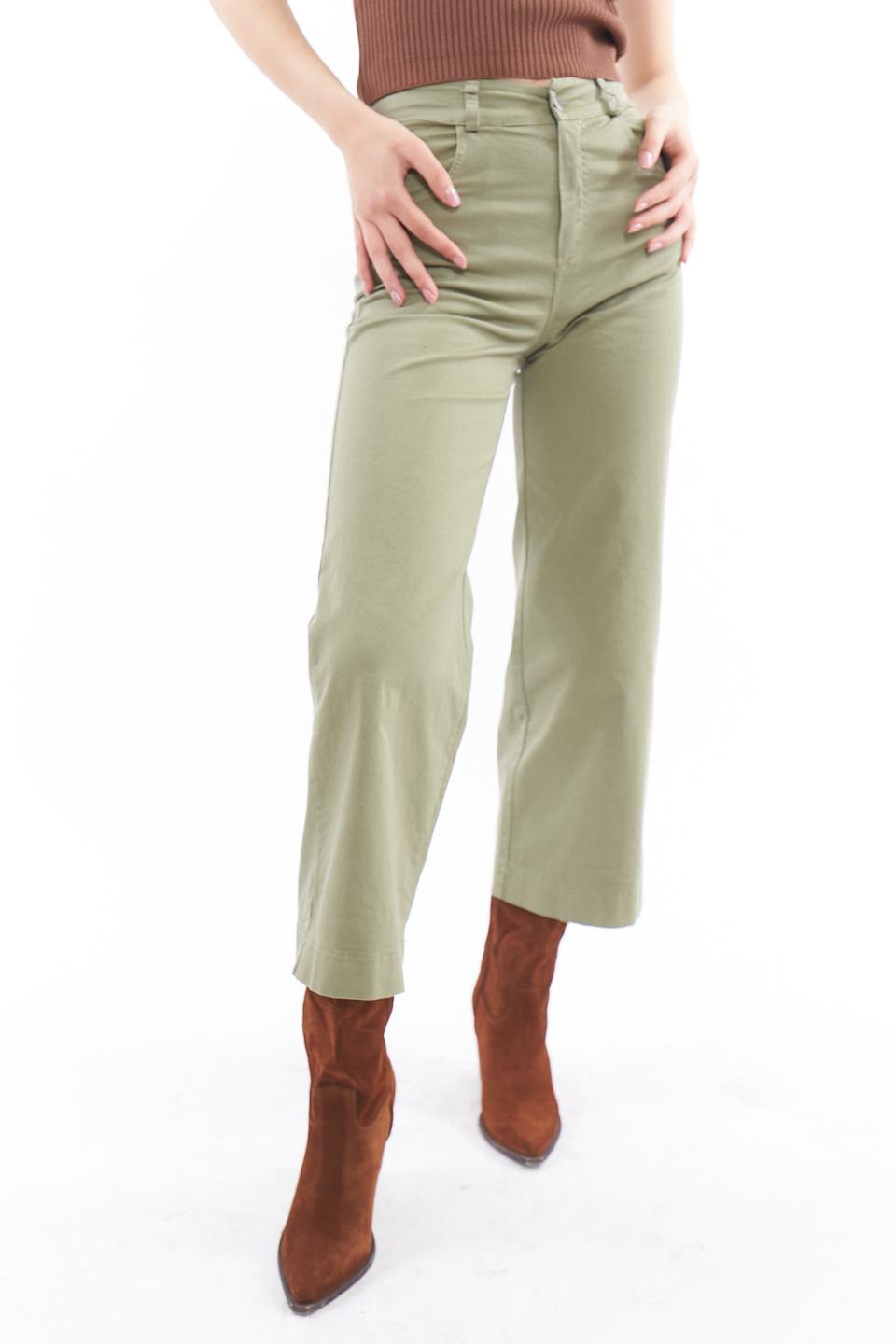 Pantalone wide-leg 4 tasche militare - Primavera Estate 2023 | Brend