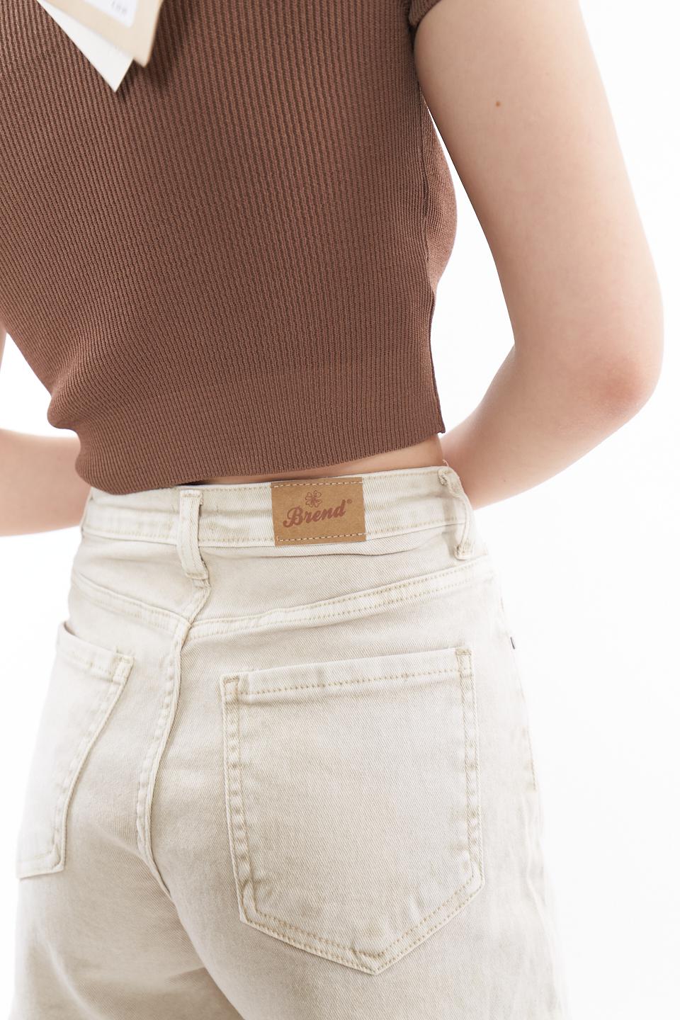 Shorts vita alta 5 tasche sabbia - Primavera Estate 2023 | Brend