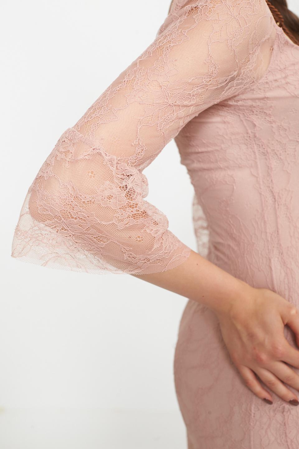 Abito pizzo balza rosa - Primavera Estate 2025 | Brend