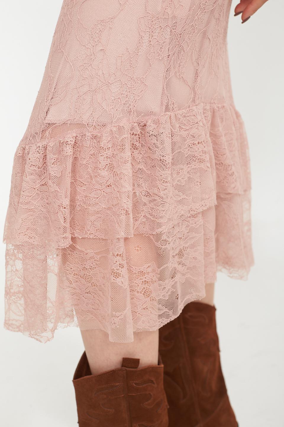 Abito pizzo balza rosa - Primavera Estate 2025 | Brend