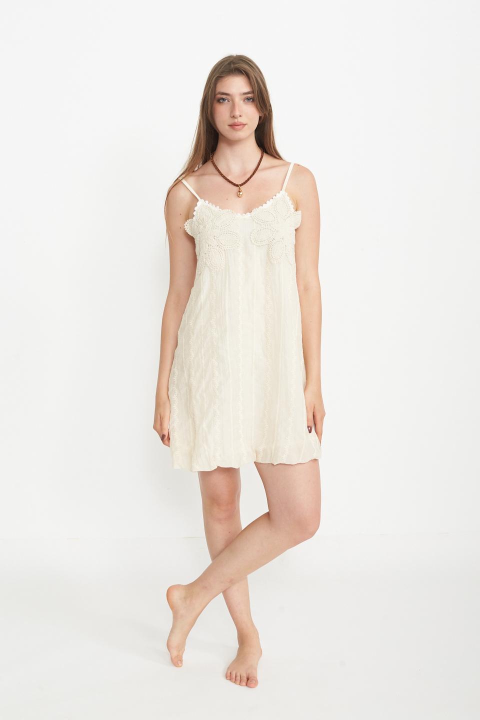 Abito fiori crochet avorio - Primavera Estate 2025 | Brend