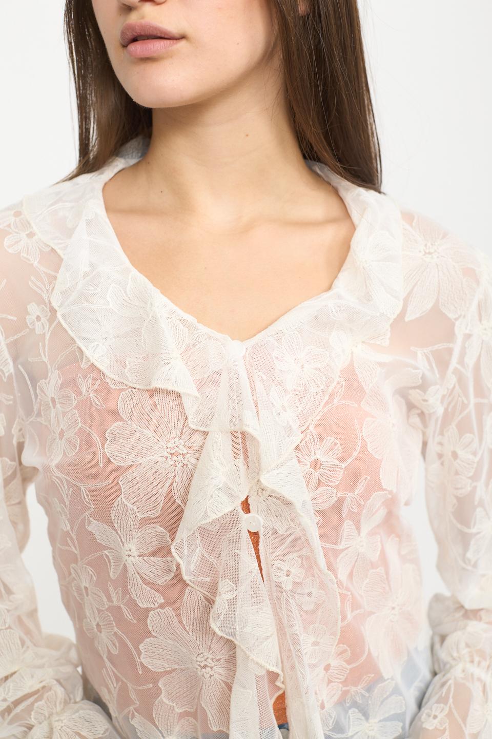 Abito tulle rouches naturale - Primavera Estate 2025 | Brend