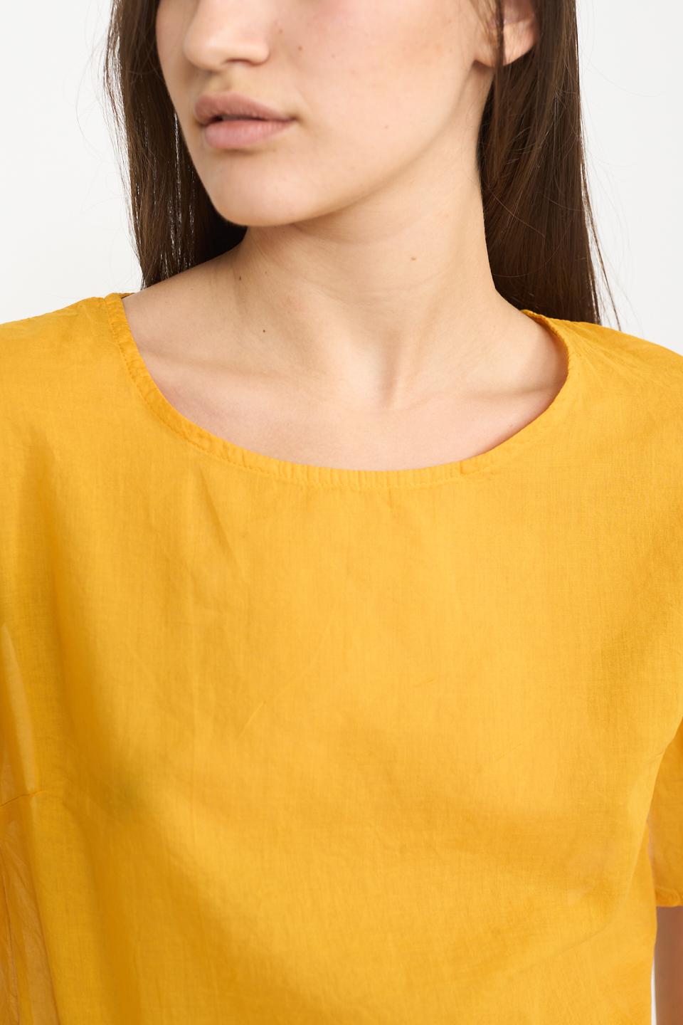 Blusa mezza manica volant papaya - Primavera Estate 2025 | Brend