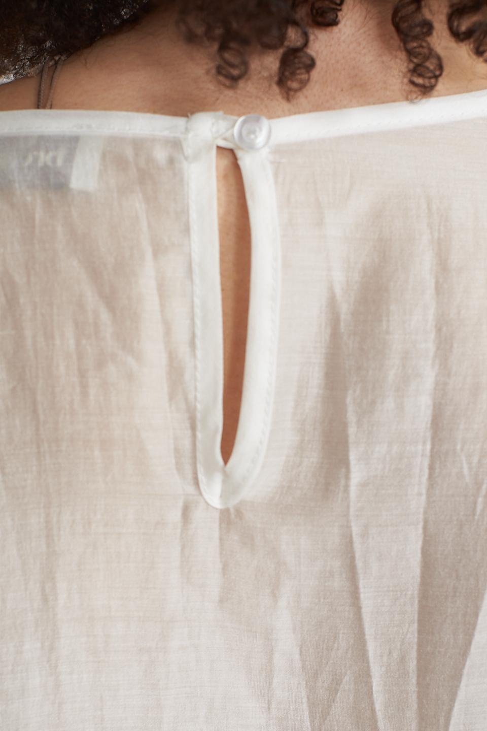Blusa con gale asimmetrica panna - Primavera Estate 2025 | Brend