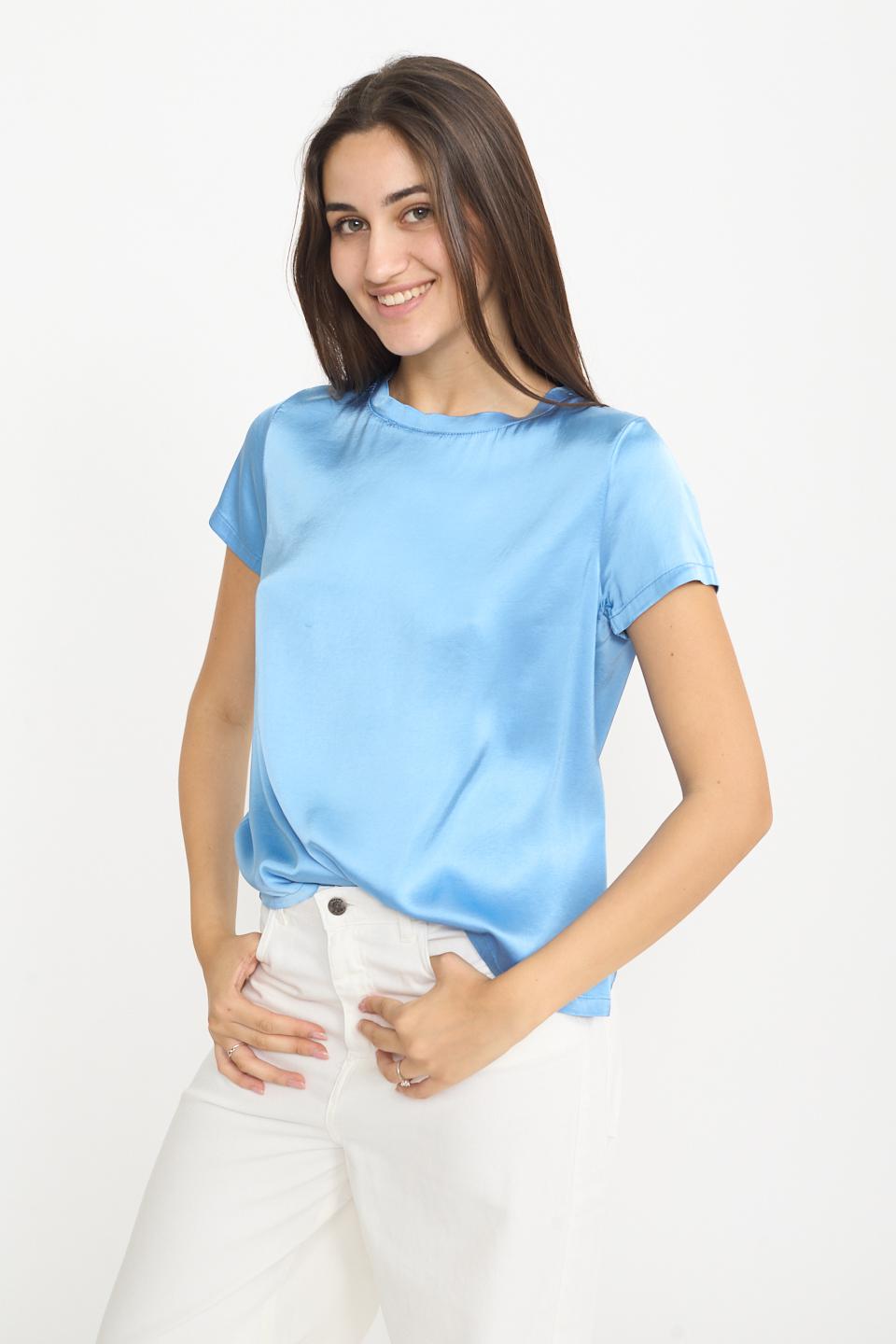 Blusa 1/2 manica raso delphine - Primavera Estate 2025 | Brend