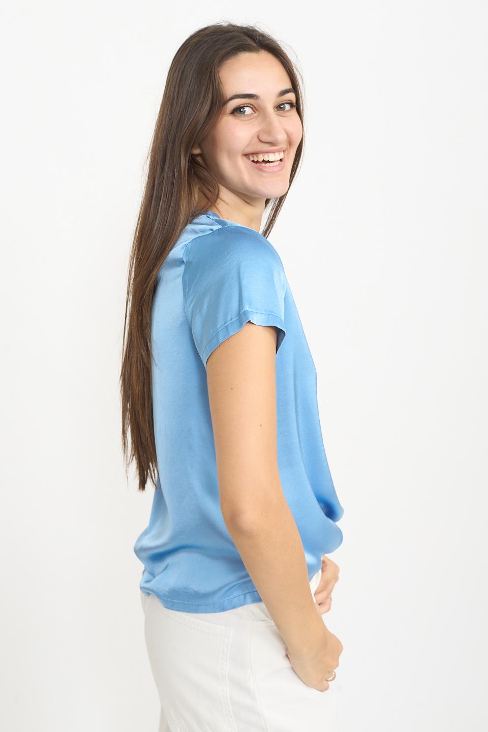 Blusa 1/2 manica raso delphine - Primavera Estate 2025 | Brend