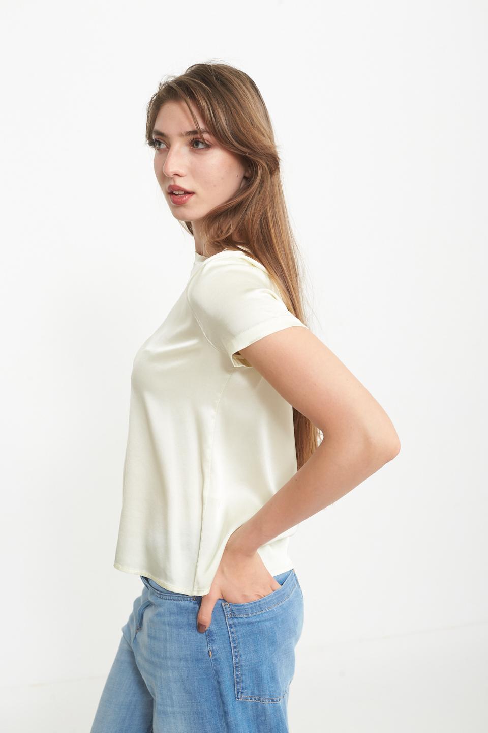 Blusa 1/2 manica raso limone - Primavera Estate 2025 | Brend