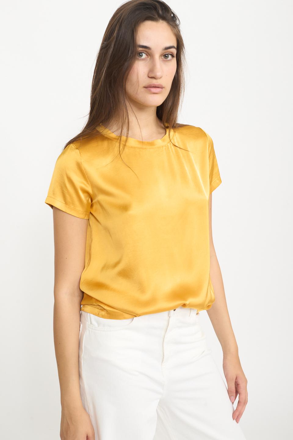 Blusa 1/2 manica raso papaya - Primavera Estate 2025 | Brend