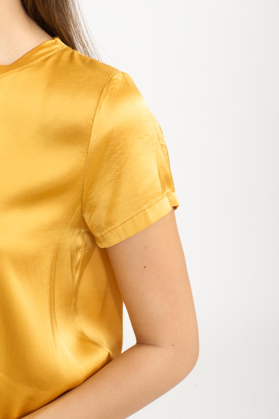 Blusa 1/2 manica raso papaya - Primavera Estate 2025 | Brend
