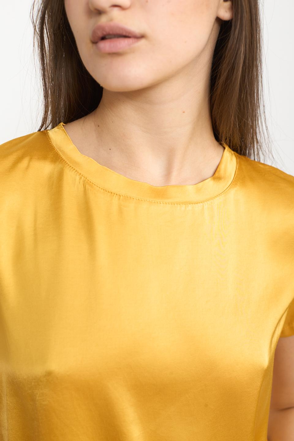 Blusa 1/2 manica raso papaya - Primavera Estate 2025 | Brend
