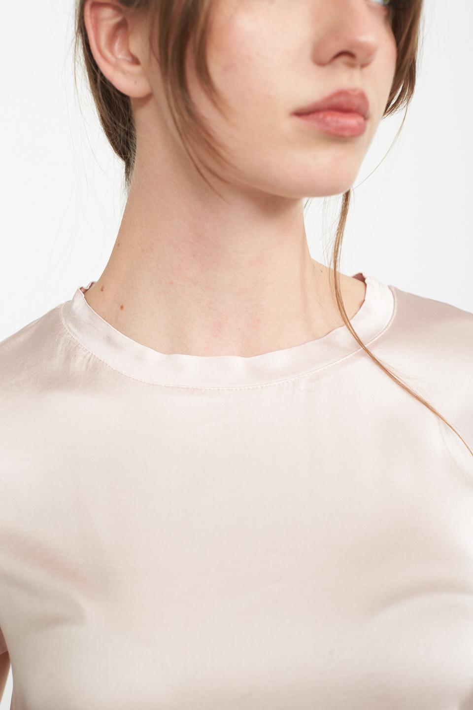Blusa 1/2 manica raso rosa - Primavera Estate 2025 | Brend
