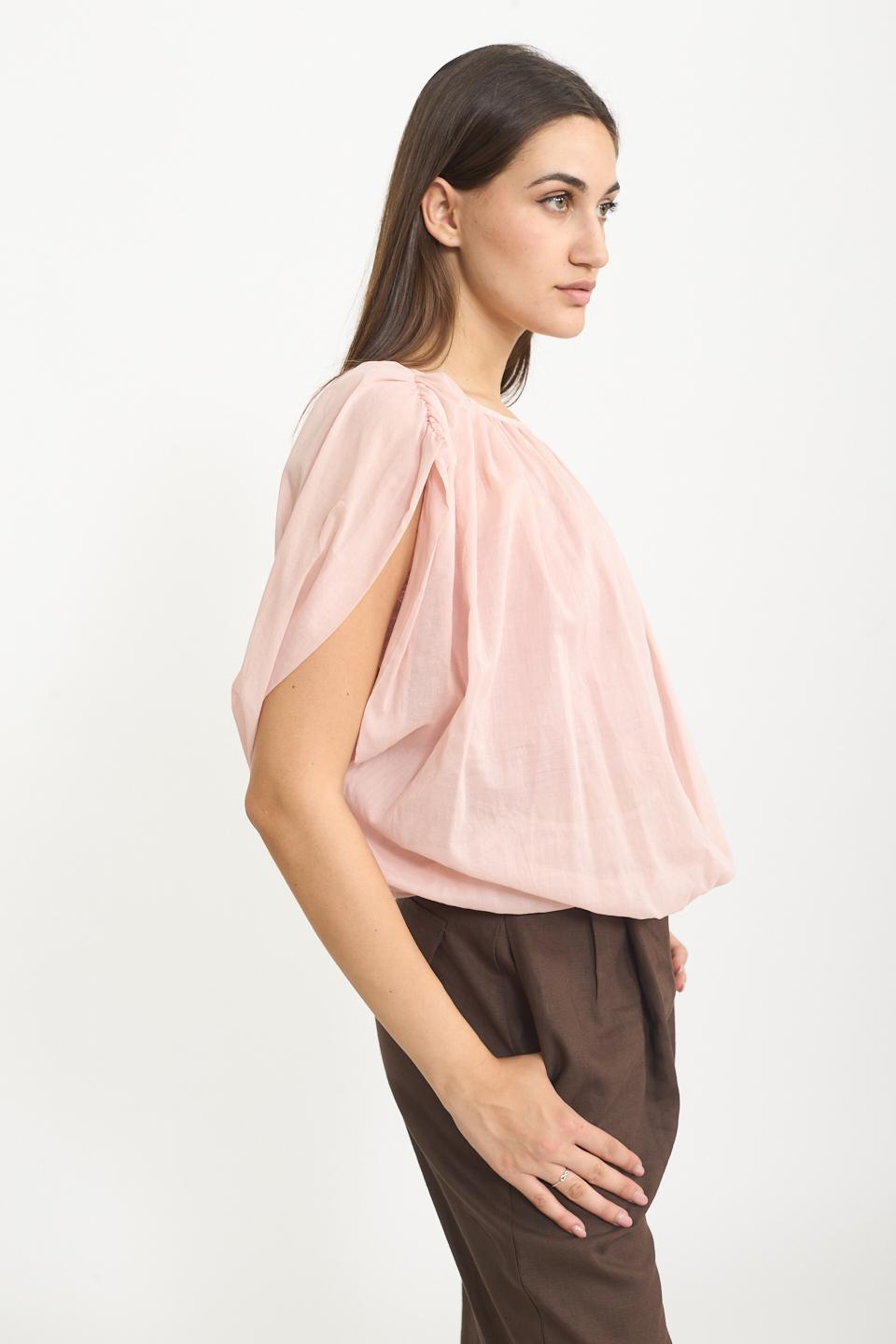 Blusa arriciata rosa - Primavera Estate 2025 | Brend