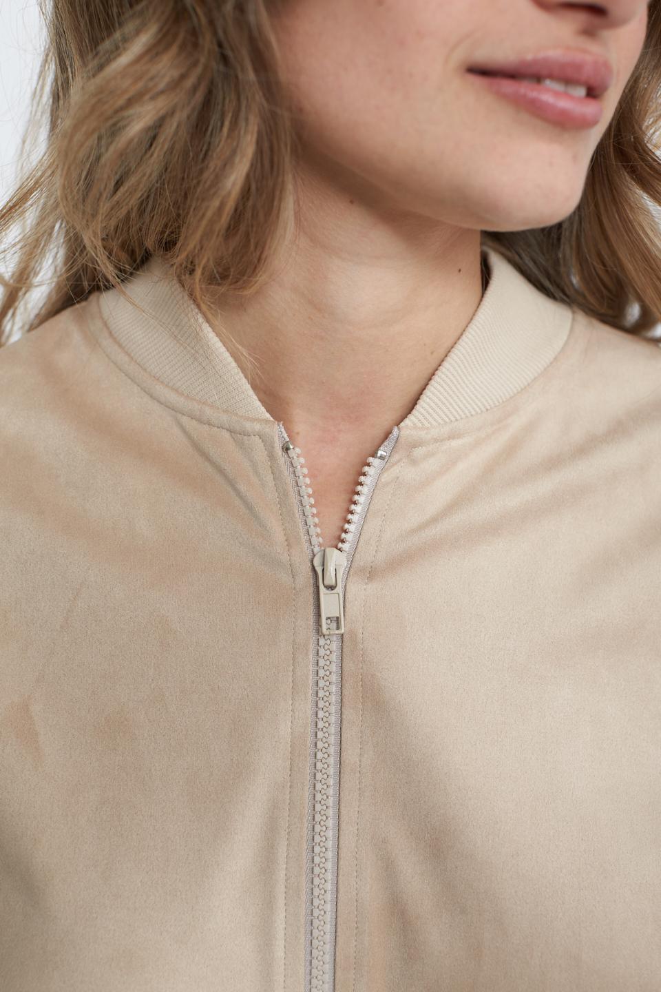 Bomber zip dainetto beige - Primavera Estate 2025 | Brend